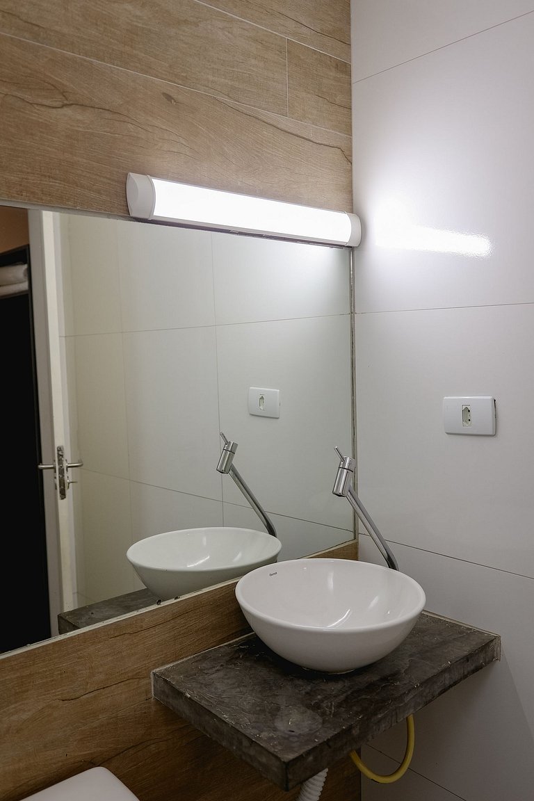 Quarto duplo com duas camas individuais